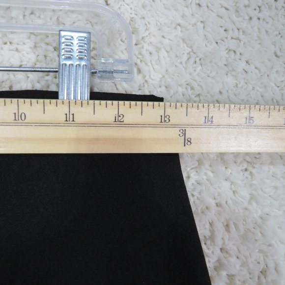 Tenzer* Women's Half Zipper Back w/Hook Fully Lined A-Line Skirt~ Size 6 (Black) - Picture 5 of 6